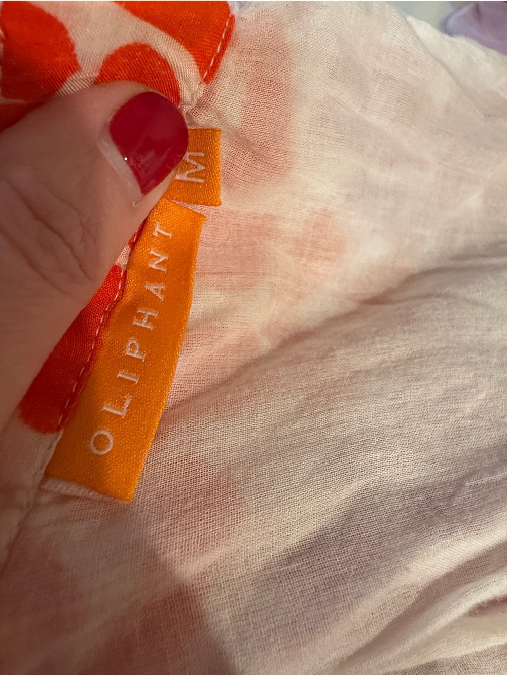 Oliphant Orange, Pink & White Floral Maxi Dress - Ruffle V-Neck - Picture 5 of 5